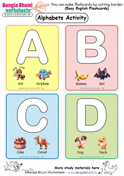 Free Capital Alphabets Activity Flashcards PDF Download