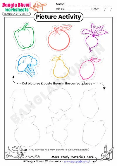 Free Cut and Paste Activity Worksheets PDF Download