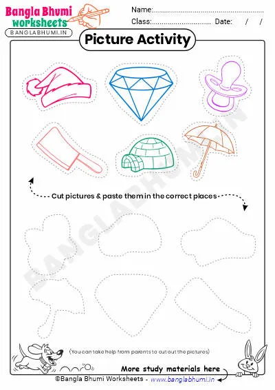 Cut and Paste PDF Worksheet PDF Download