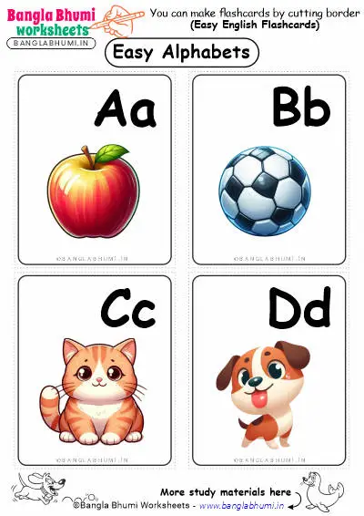 Free English Alphabets Flashcards PDF Download