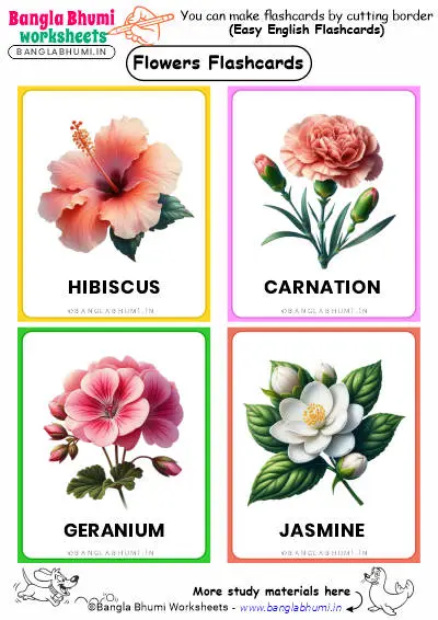 Free 40+ Flowers Flashcards PDF Download