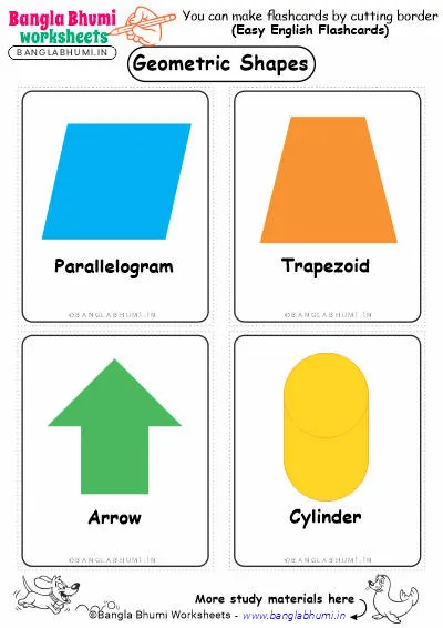 Free Geometric Shapes Flashcard PDF Download