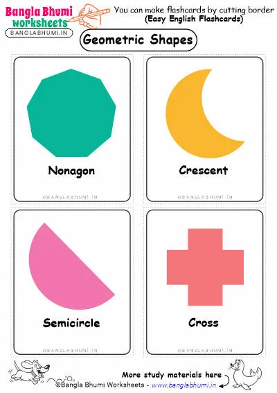 Free Geometric Shapes Flashcard Download