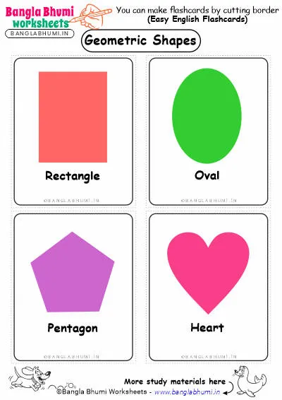 Free Geometric Shapes Flashcard PDF Download