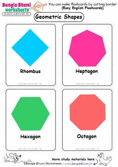 Free Geometric Shapes PDF Flashcard Download