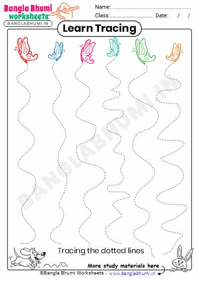 Free Line Tracing Worksheet PDF