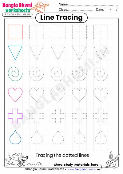 Tracing Line PDF Worksheet