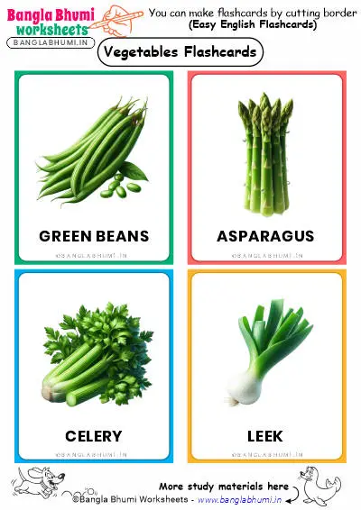 Best 44+ Vegetables Flashcards PDF Download