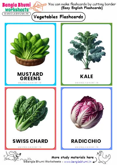 Top 44+ Vegetables Flashcards PDF Download