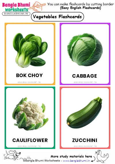 44+ Vegetables Flashcards Download